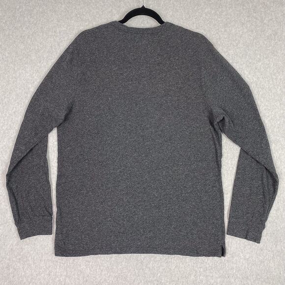 Roark Shirt Mens L Grey Long Sleeve Henley - Picture 4 of 7